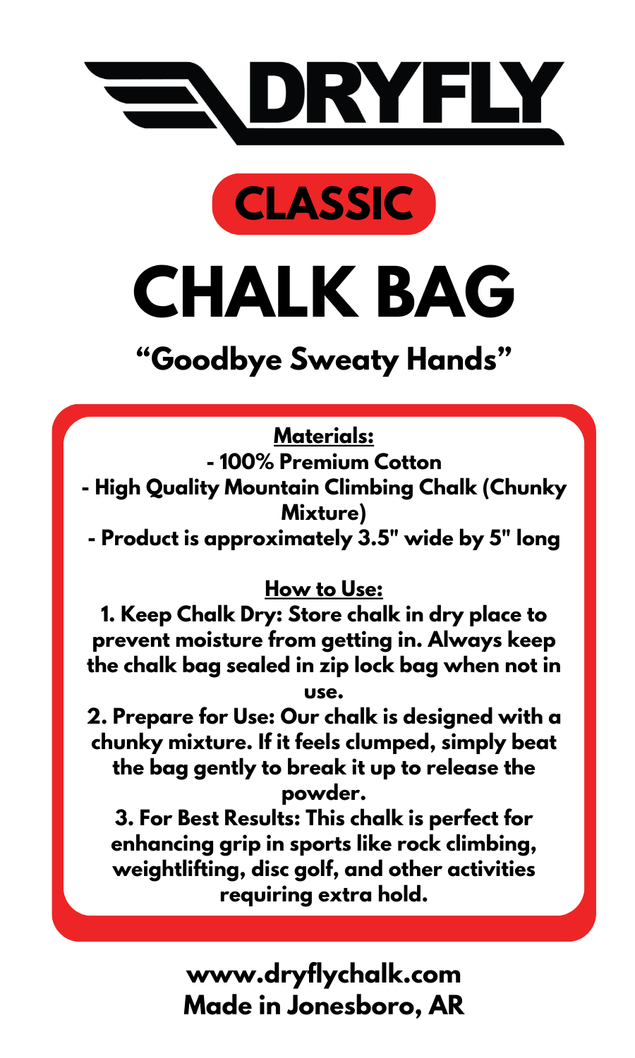 Classic Chalk Bag (Native)